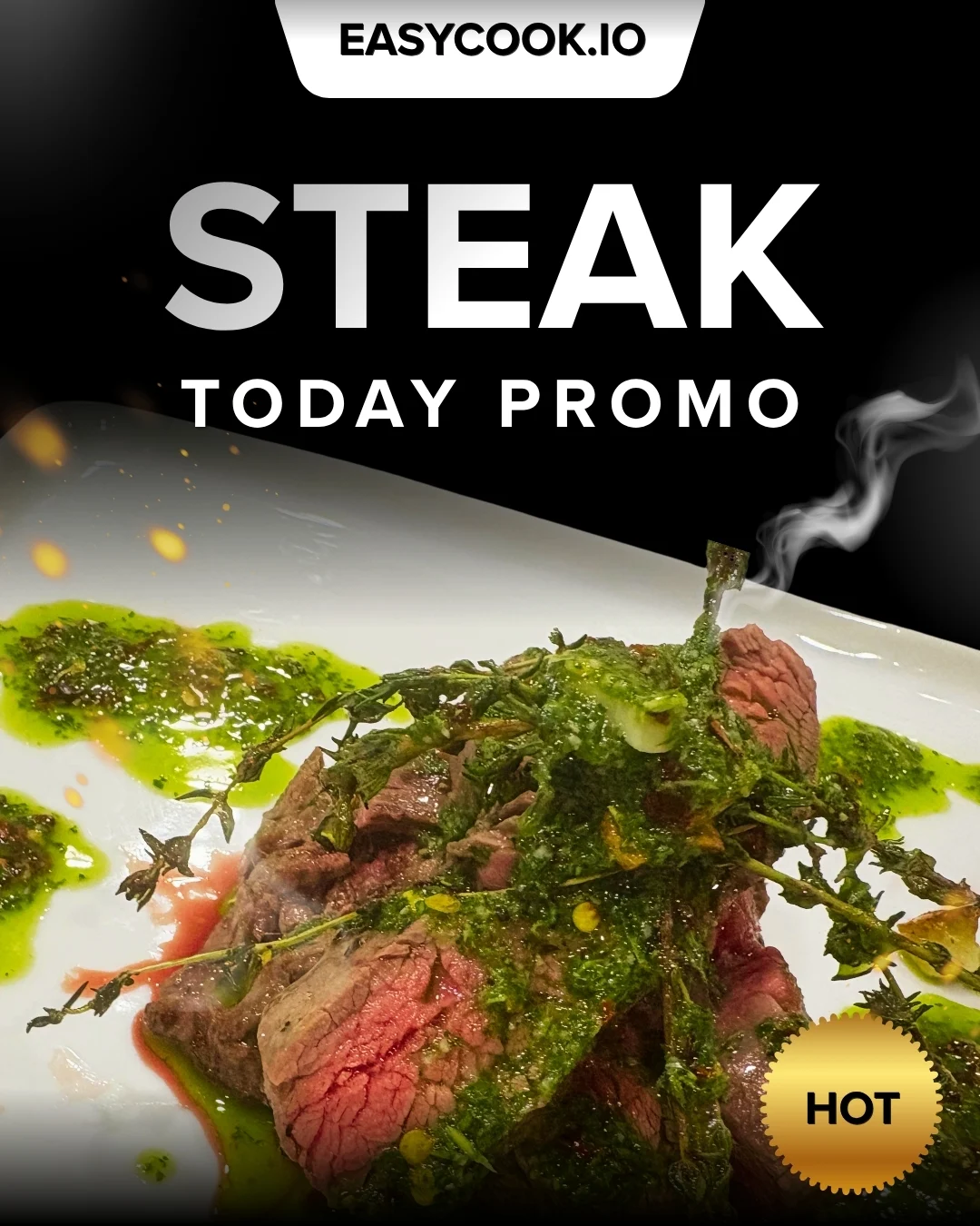 Steak with chimichurri